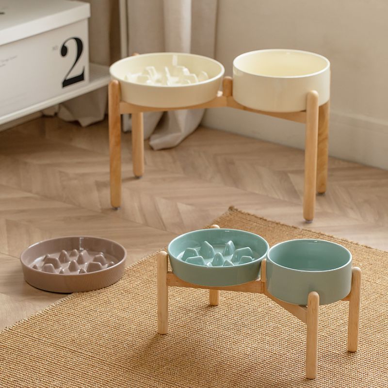 Ceramic Slow Feeder Bowl for All Dog Sizes – Anti-Choking Feeding Bowl