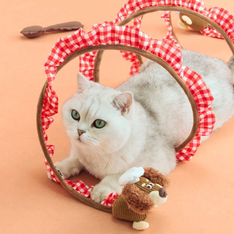 Cat Tunnel Toy with Catnip – Interactive Play Tunnel for Cats