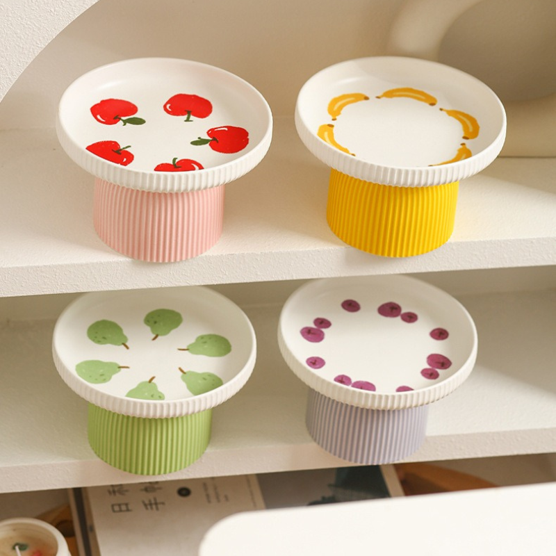 Elevated Ceramic Pet Dish for Cats and Small Dogs