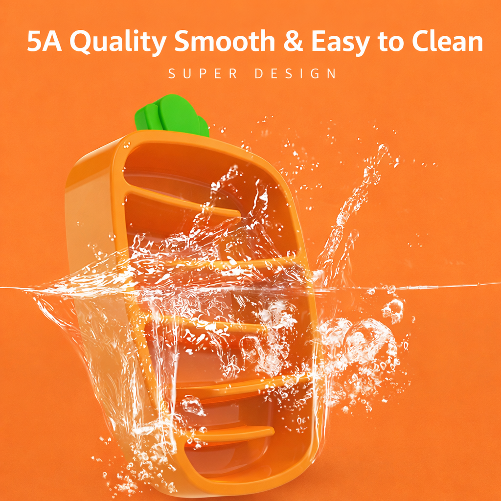 Carrot-Shaped Ceramic Slow Feeder Bowl – Anti-Choking Pet Food Bowl for Dogs & Cats