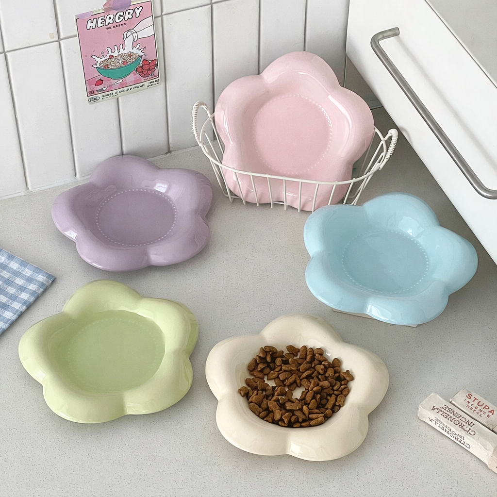 6 Inch Ceramic Pet Plate – Pet Feeding Dish