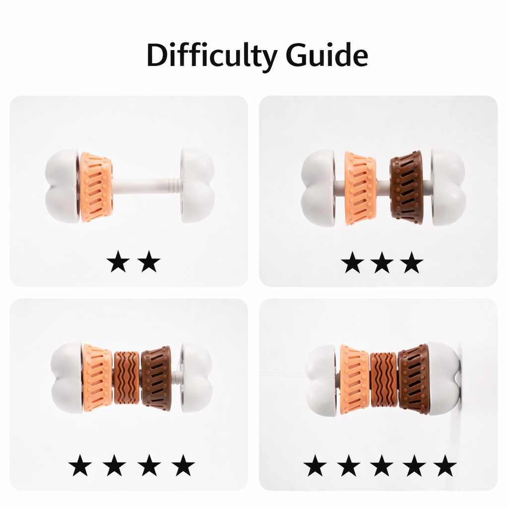 Interactive Dog Treat Dispensing Toy – Snuffle, Chew & Enrichment Puzzle Toy