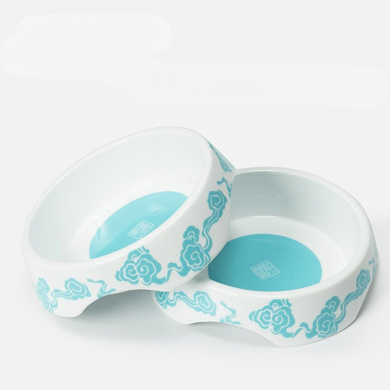 Ceramic Dog Bowl Anti-Tip Thickened Non-Slip Pet Feeding Bowl for Medium & Large Dogs