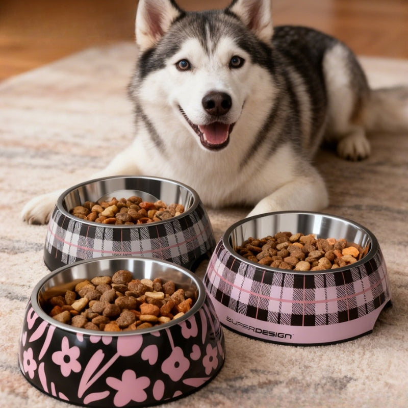 304 Stainless Steel Pet Bowl – Round Dog & Cat Food Bowl for Small, Medium & Large Pets