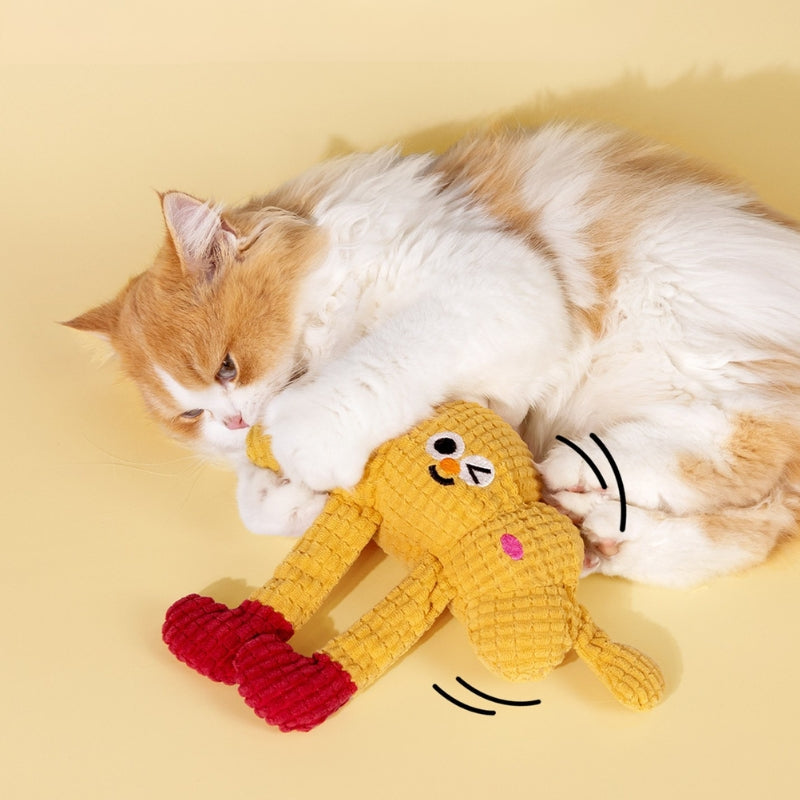 Waffle Series Cat Toy – Plush Catnip Chew Toy with Crinkle & Squeaker