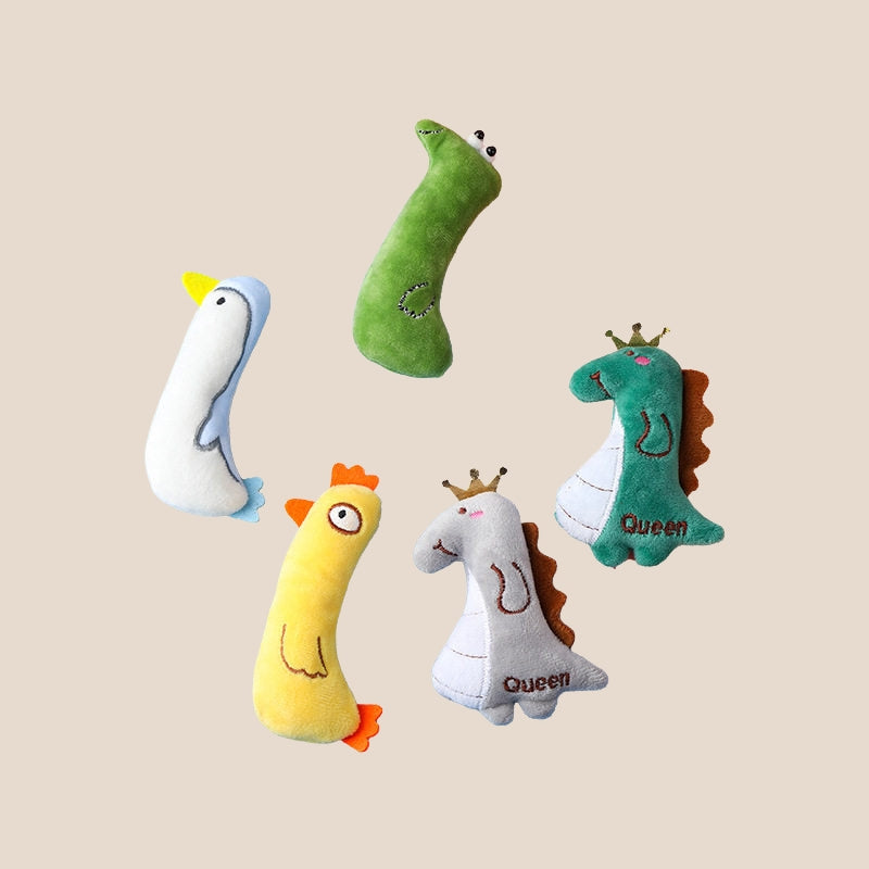 Plush Cat Toy with Cat Grass & Catnip – Self-Entertainment Cat Pillow