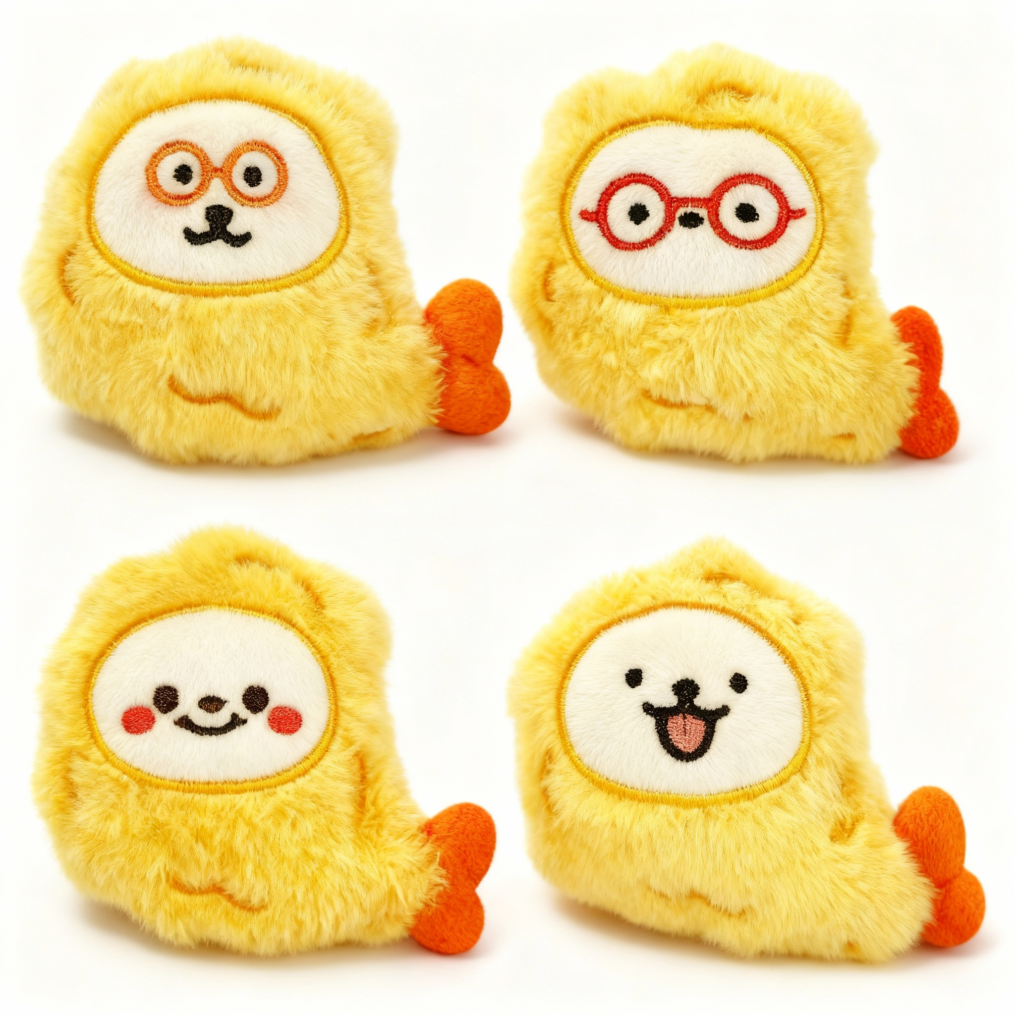 4pcs Plush Squeaky Dog Toy  for Small & Medium Dogs